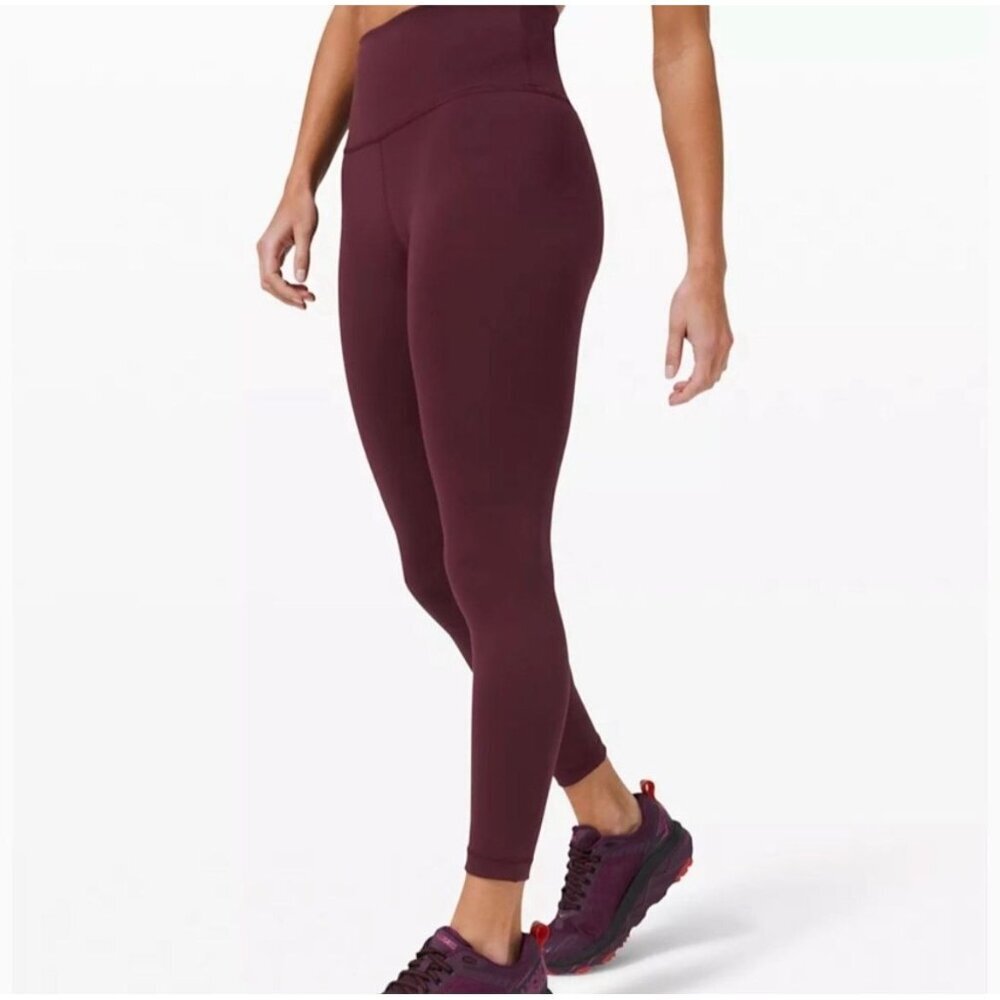 lululemon athletica Maroon High-Rise Leggings